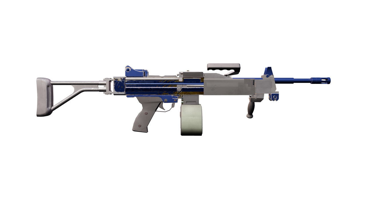 Back view of Negev | Man-o'-war
