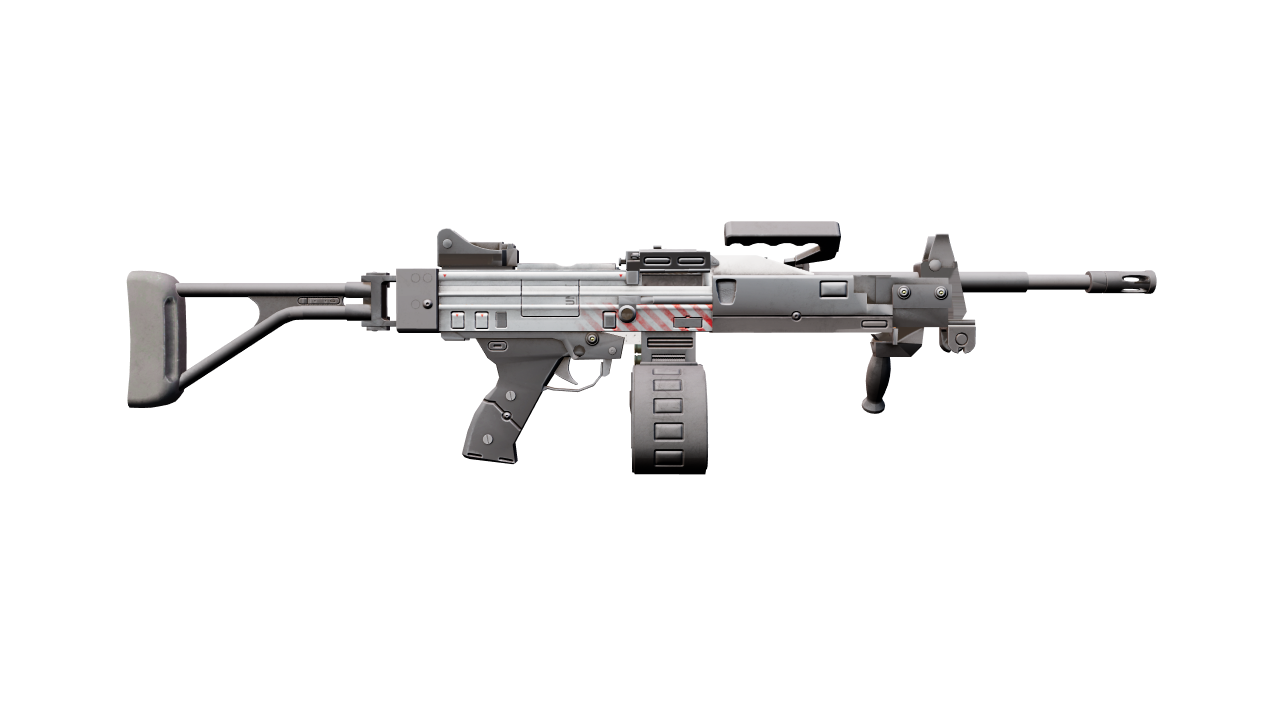 Back view of Negev | Prototype
