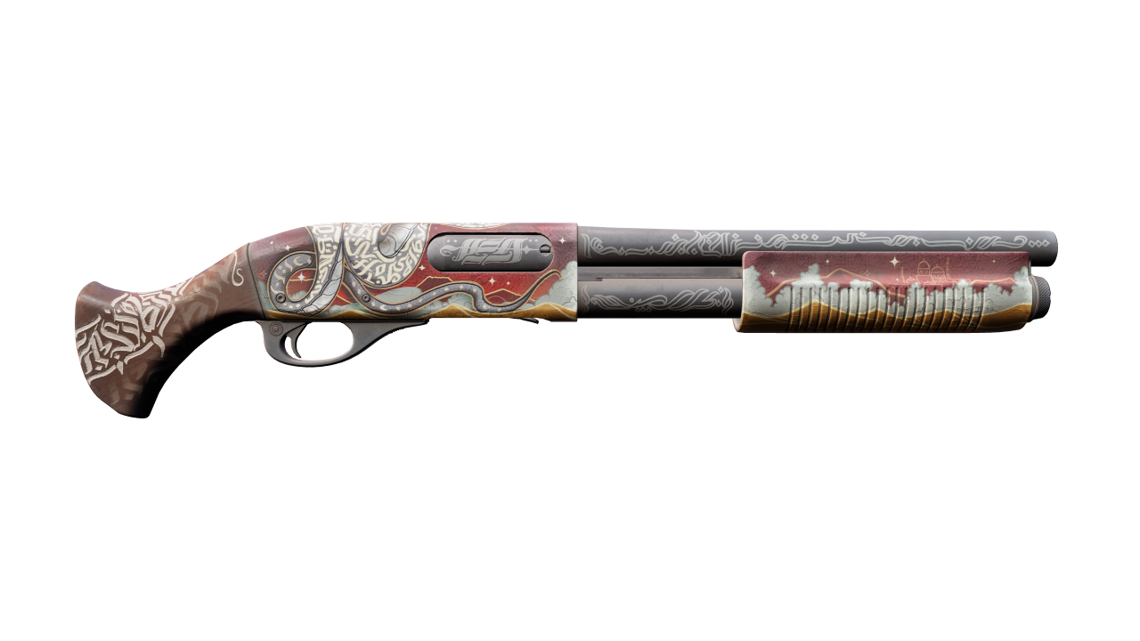 Back view of Sawed-Off | Lunar Wyrm