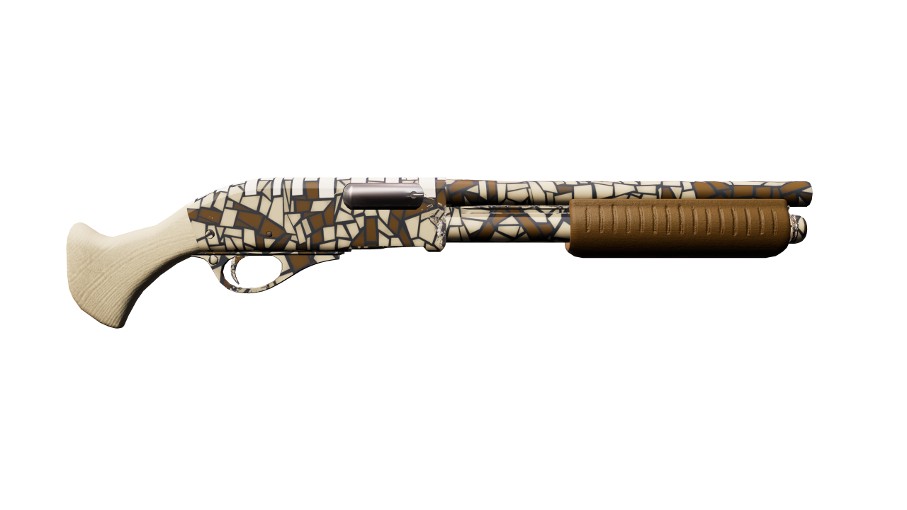 Back view of Sawed-Off | Mosaico