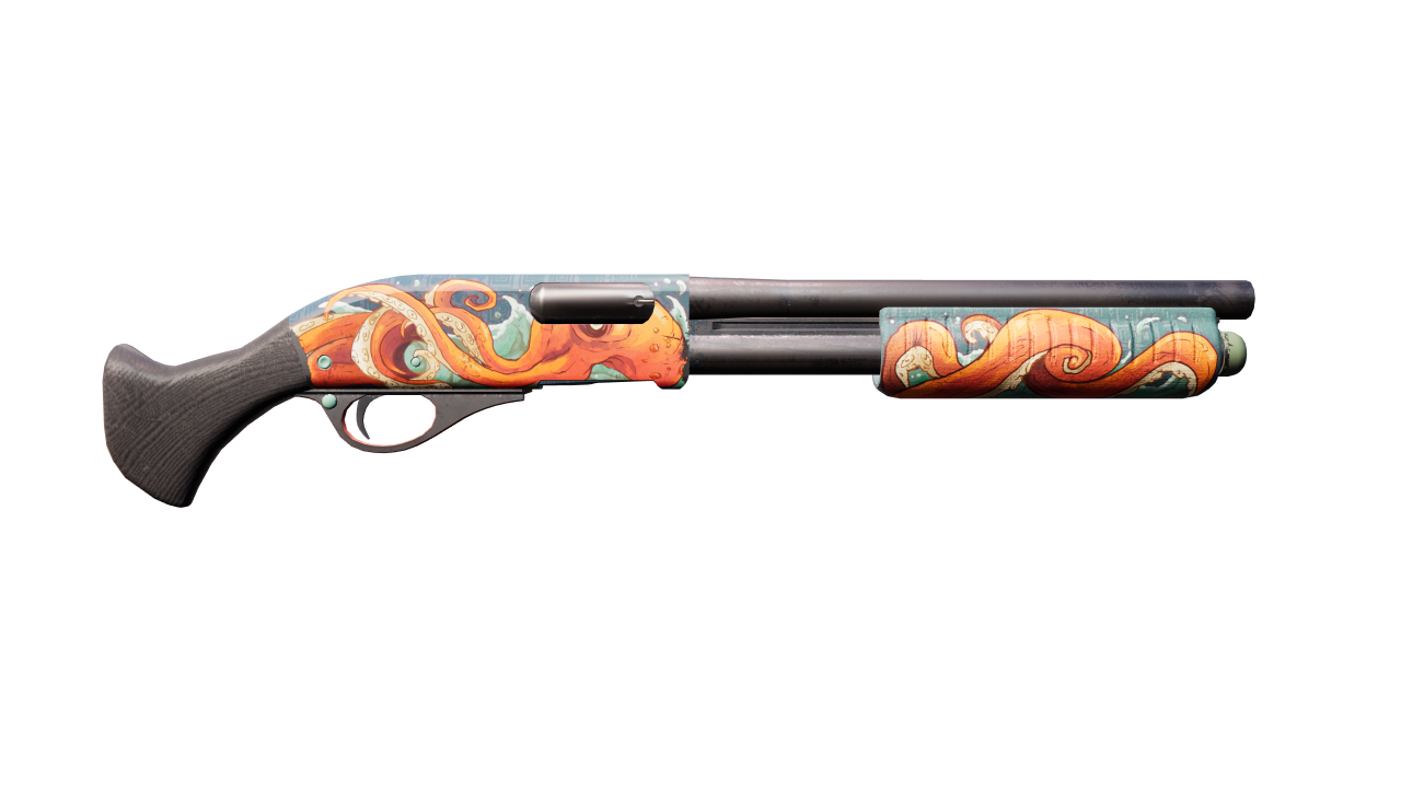 Back view of Sawed-Off | The Kraken