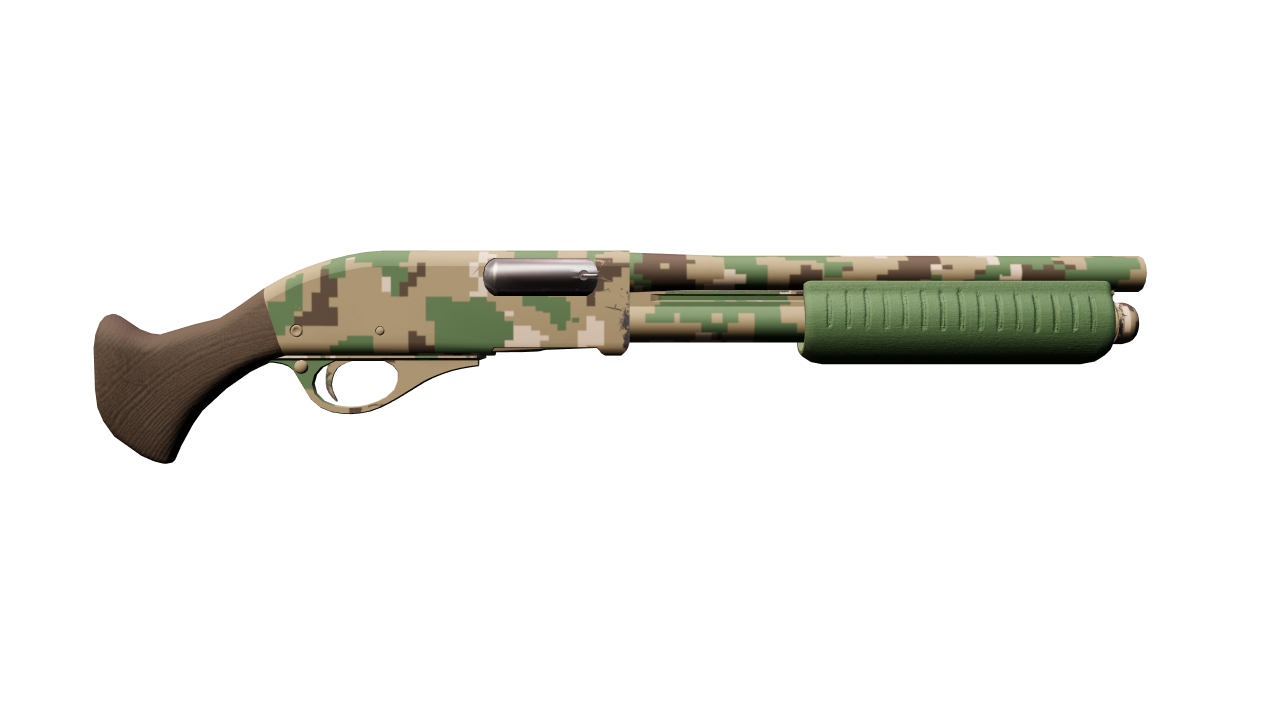 Back view of Sawed-Off | Forest DDPAT