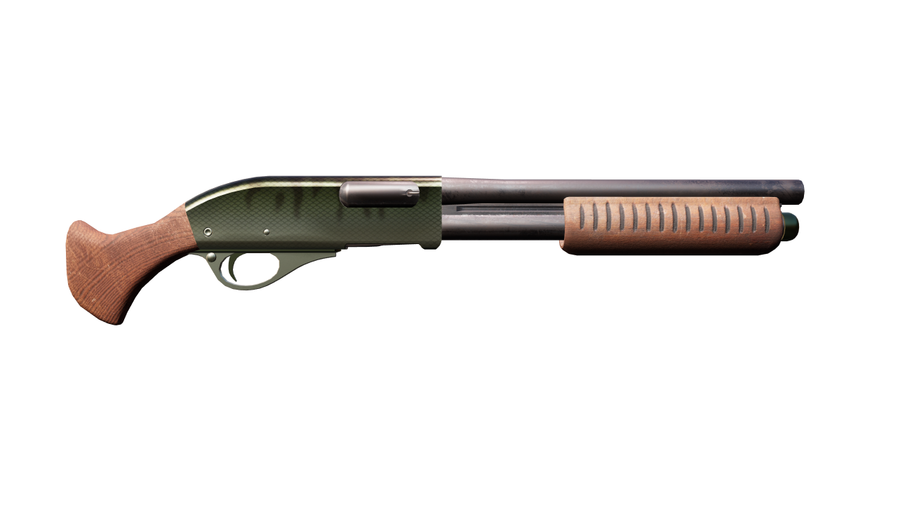 Back view of Sawed-Off | Zander