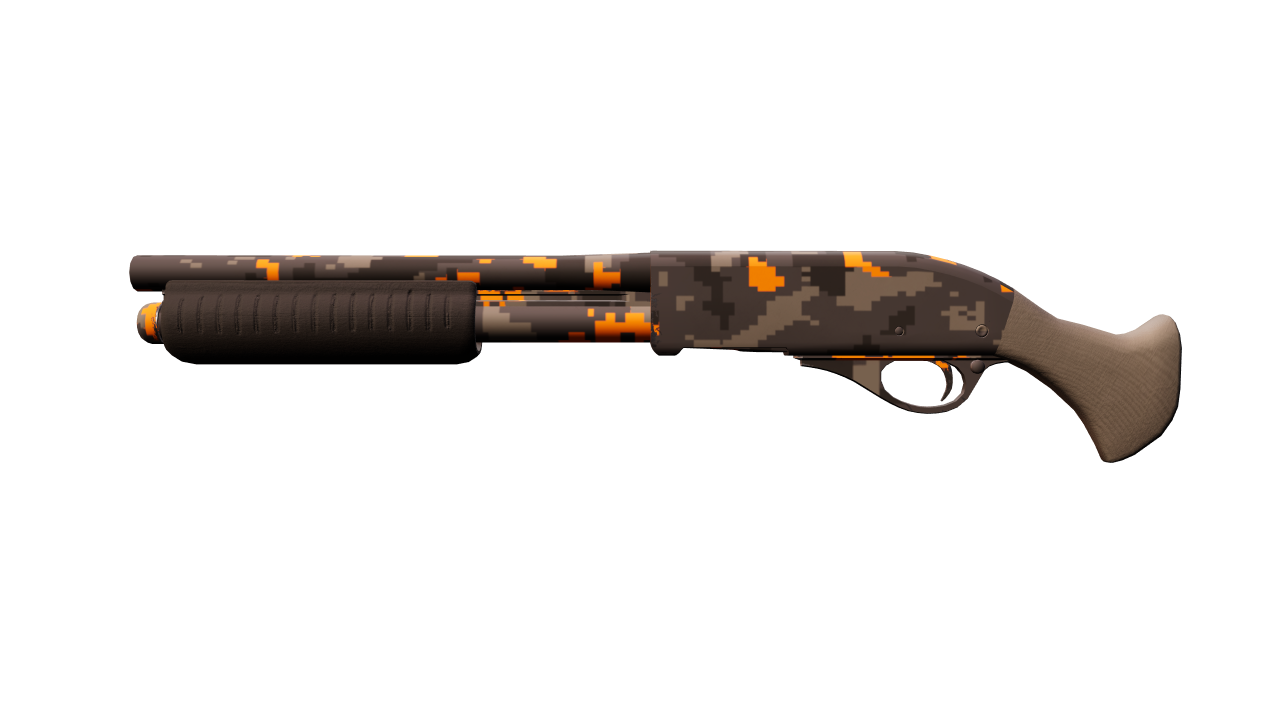 Front view of Sawed-Off | Orange DDPAT