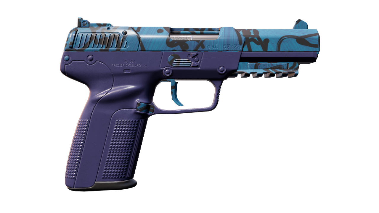 Back view of Five-SeveN | Midnight Paintover