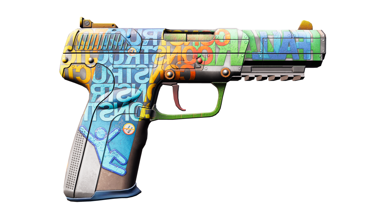 Back view of Five-SeveN | Fall Hazard