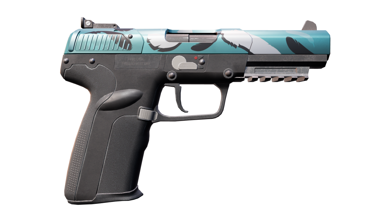 Back view of Five-SeveN | Fowl Play