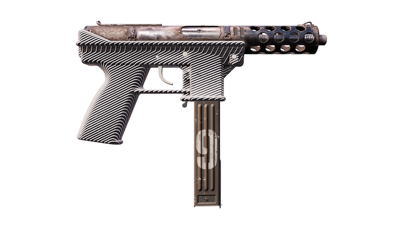 Back view of Tec-9 | Slag
