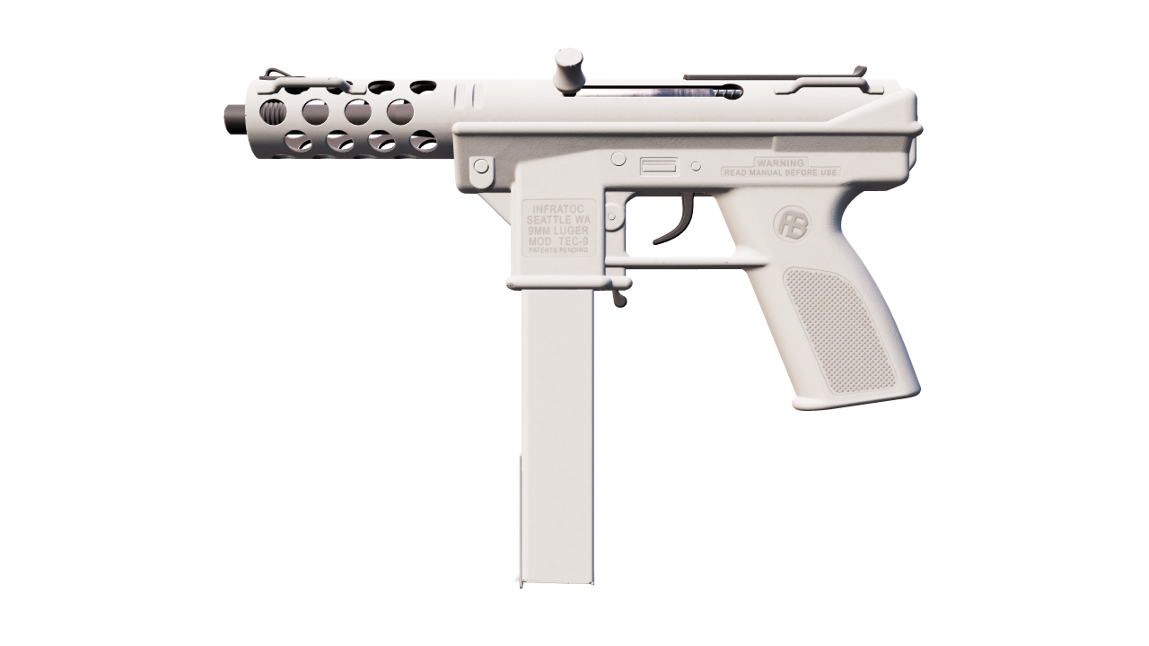 Front view of Tec-9 | Whiteout