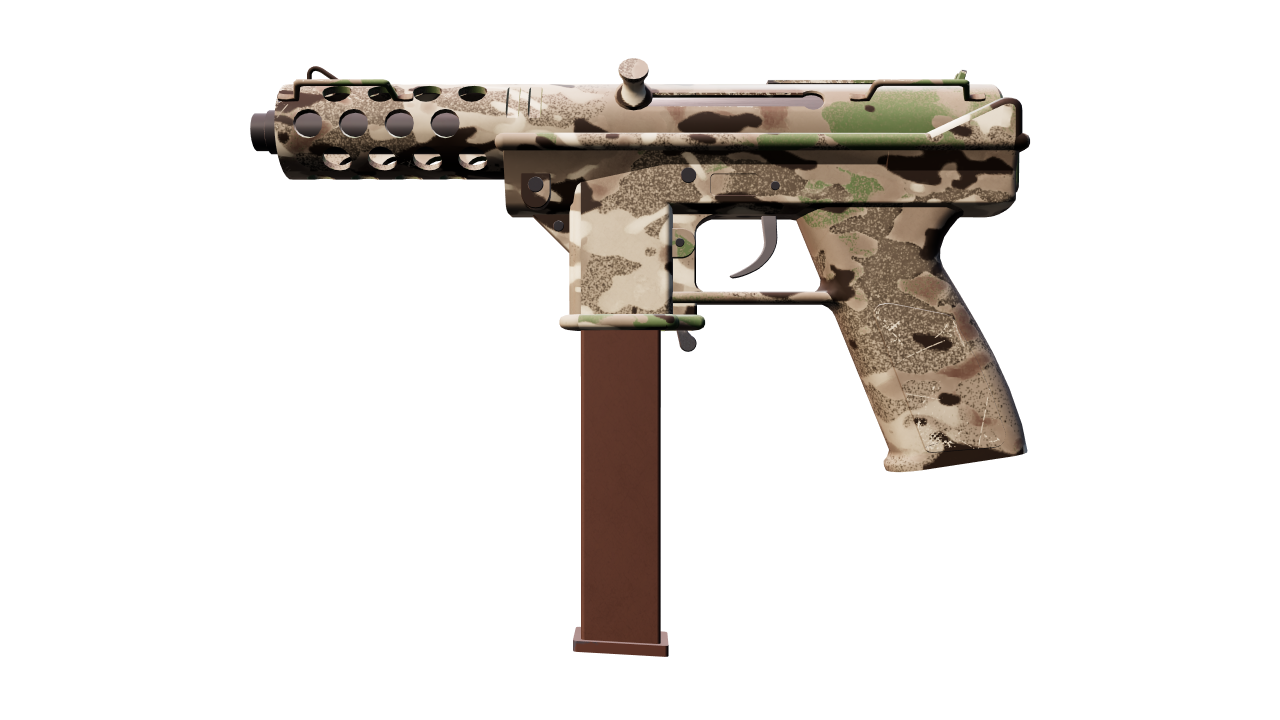 Front view of Tec-9 | VariCamo