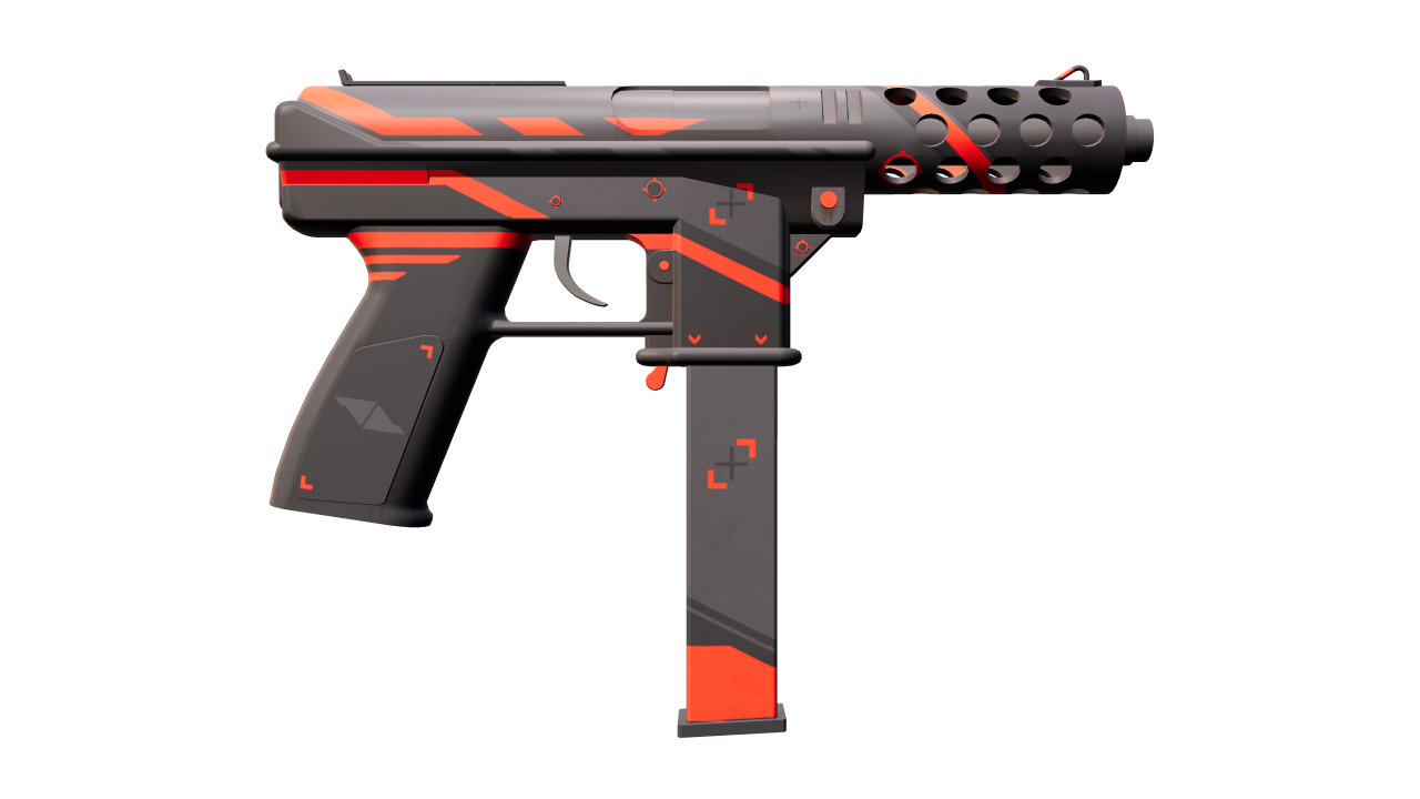 Back view of Tec-9 | Isaac