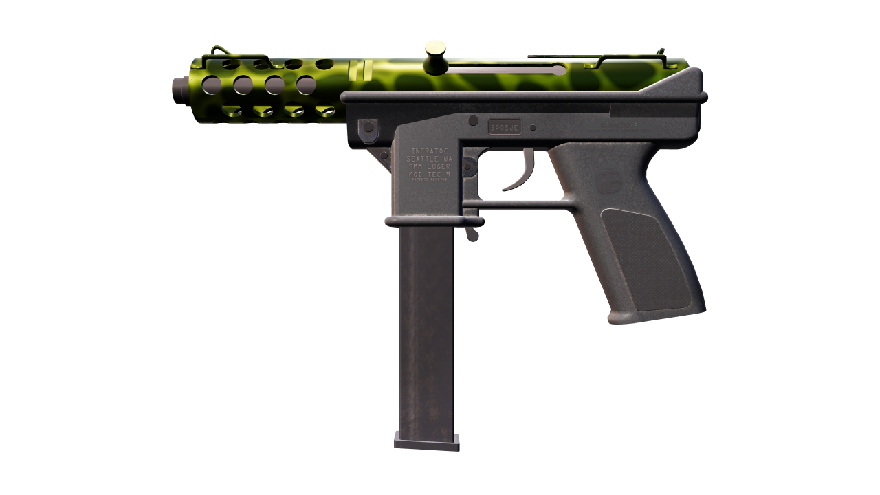 Front view of Tec-9 | Ossified