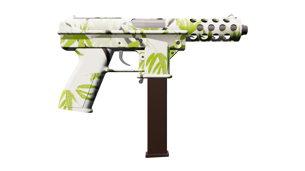 Back view of Tec-9 | Bamboo Forest