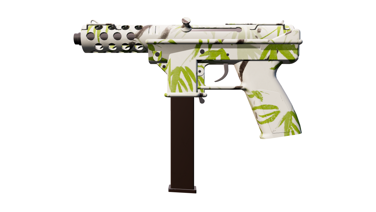 Front view of Tec-9 | Bamboo Forest