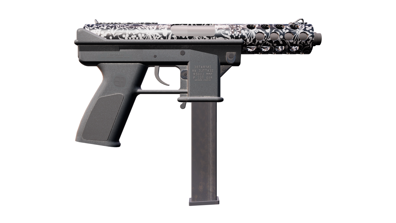 Back view of Tec-9 | Cut Out