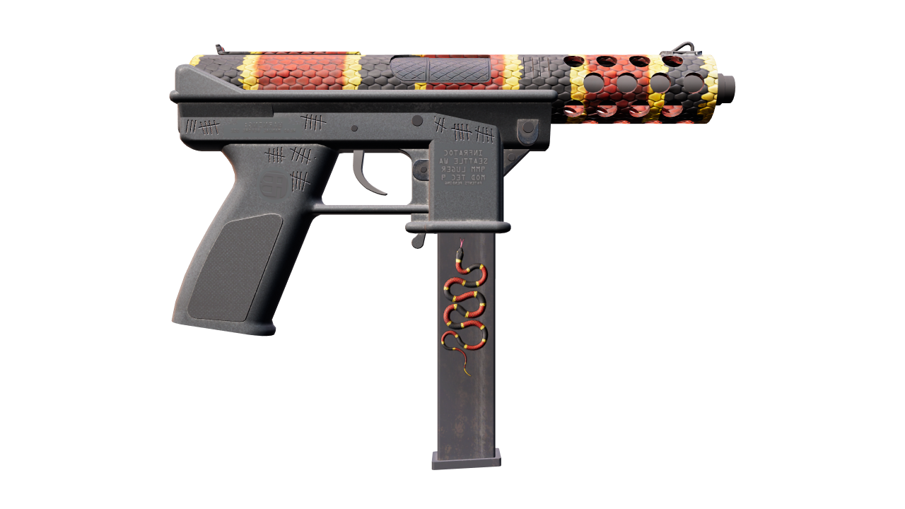 Back view of Tec-9 | Snek-9