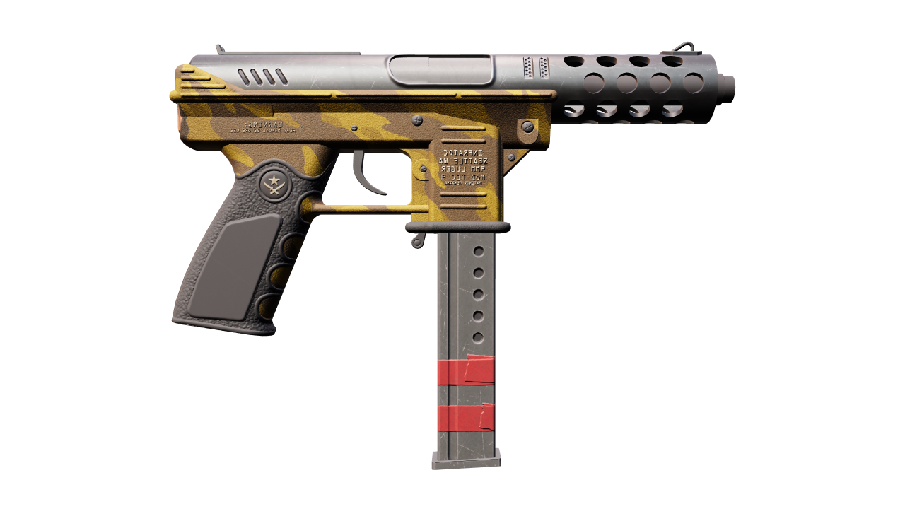 Back view of Tec-9 | Brother