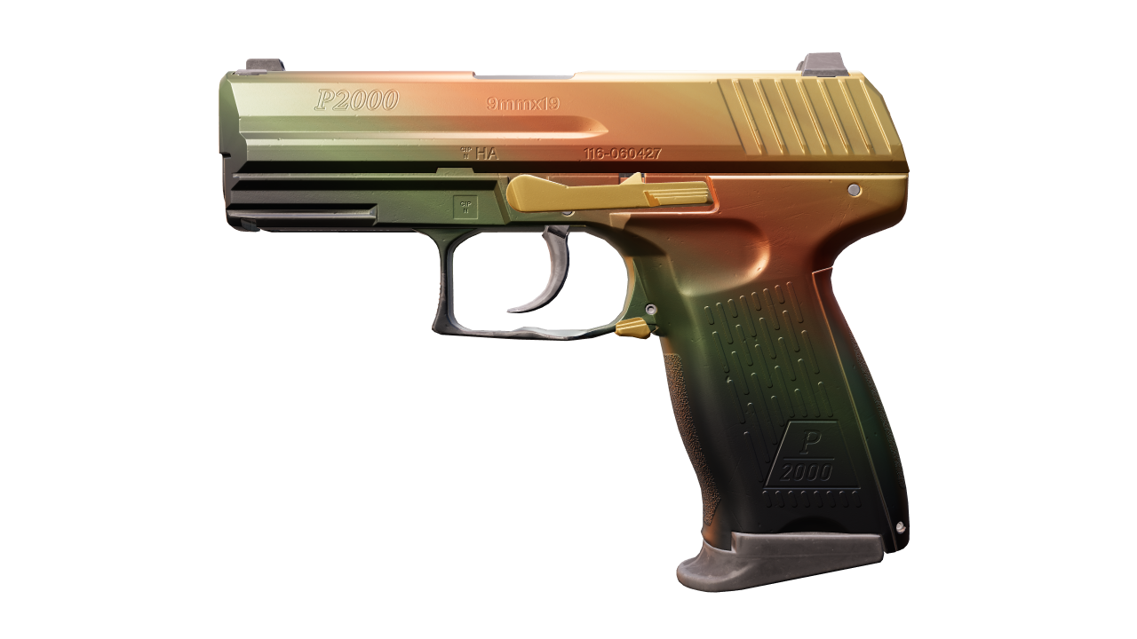 Front view of P2000 | Amber Fade