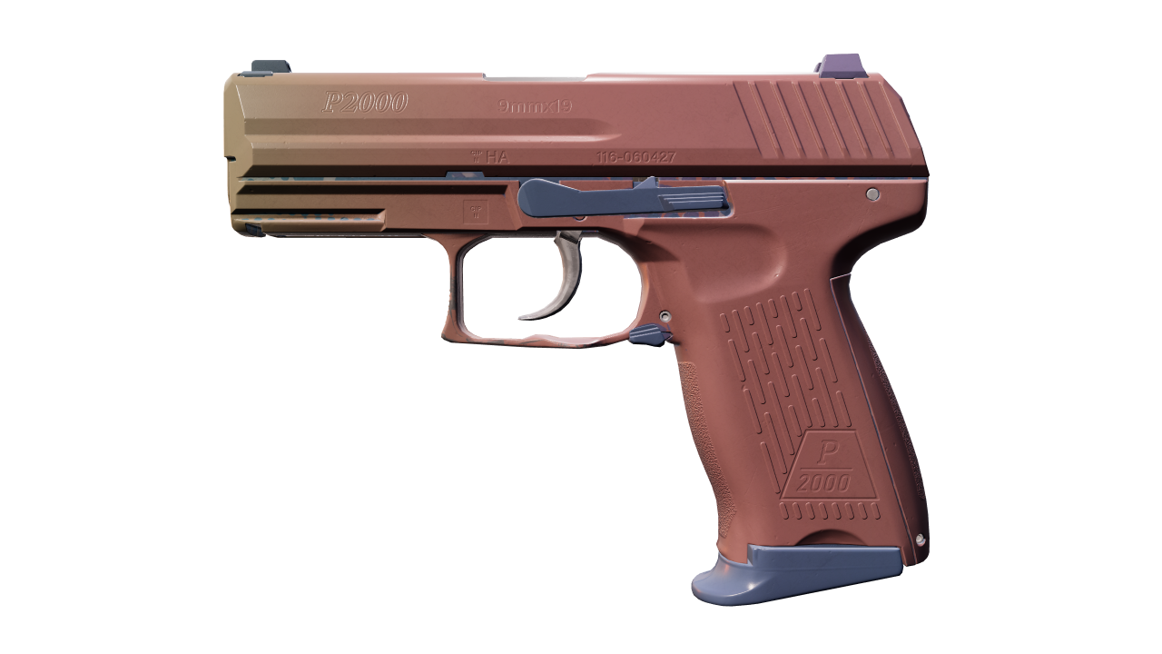 Front view of P2000 | Coral Halftone