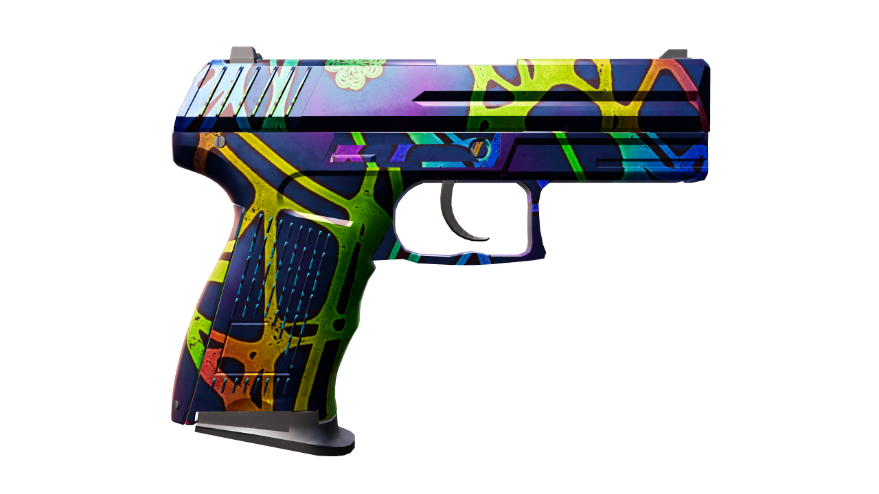 Back view of P2000 | Acid Etched