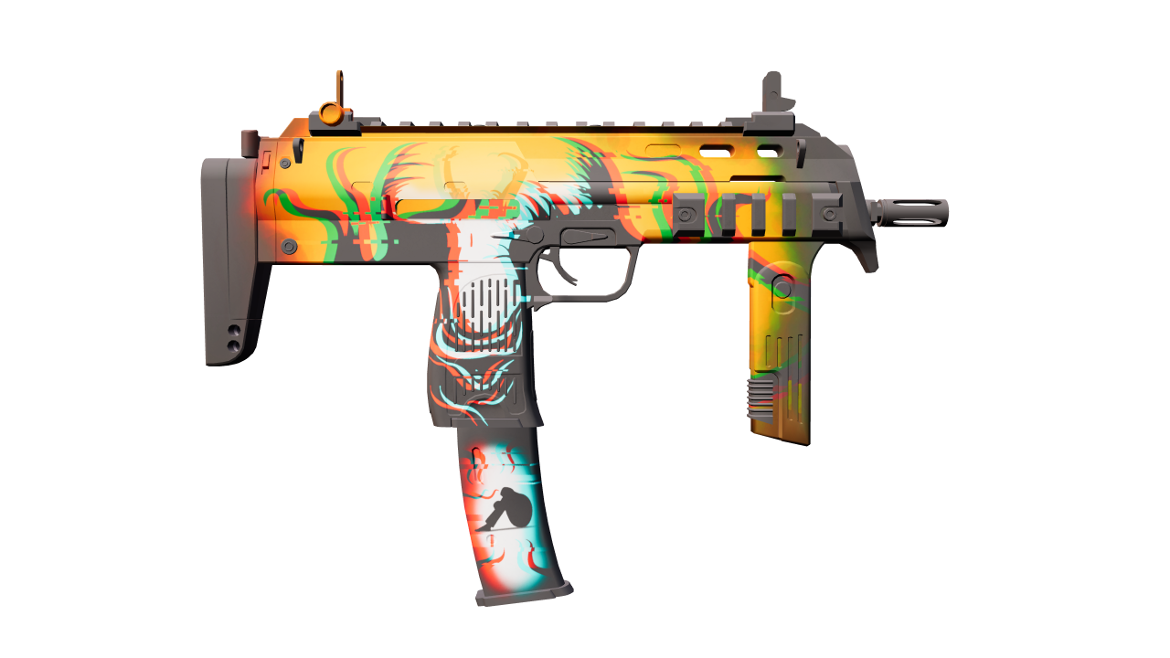 Back view of MP7 | Abyssal Apparition