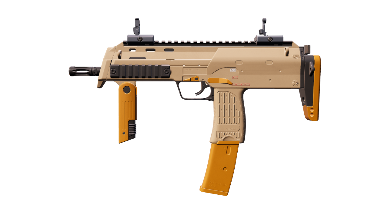 Front view of MP7 | Short Ochre