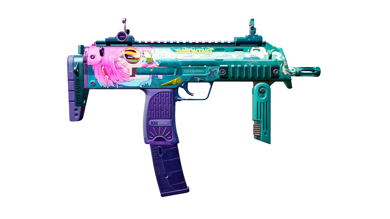 Back view of MP7 | Smoking Kills