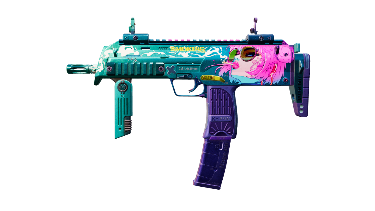 Front view of MP7 | Smoking Kills