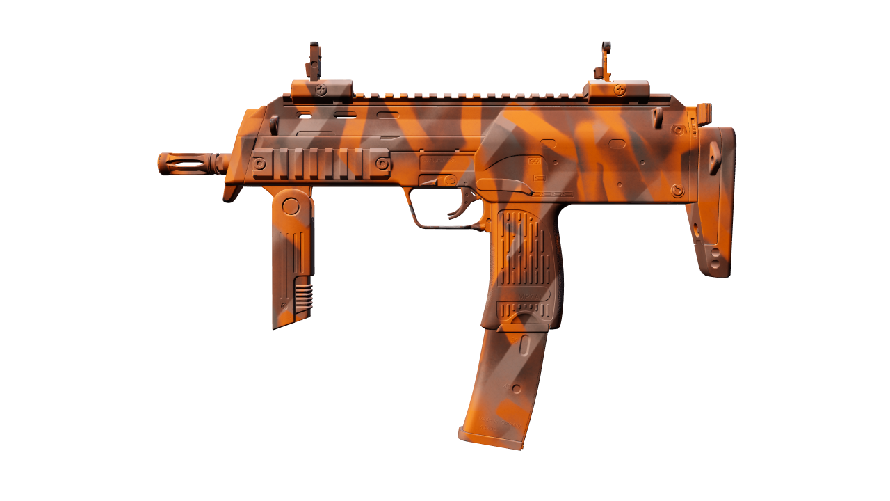Front view of MP7 | Orange Peel
