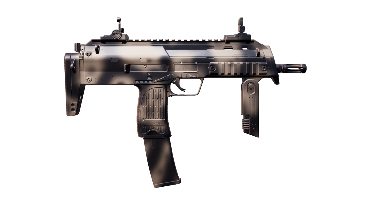 Back view of MP7 | Scorched