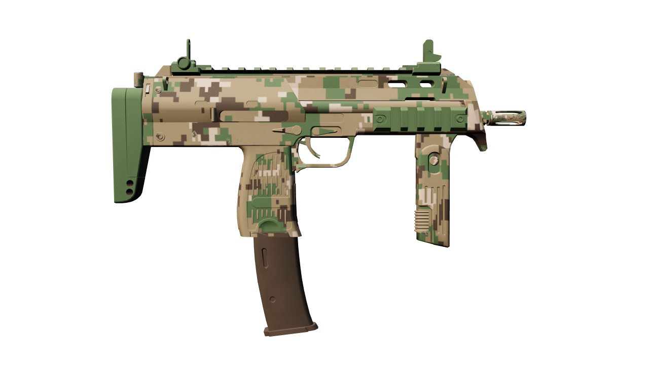 Back view of MP7 | Forest DDPAT