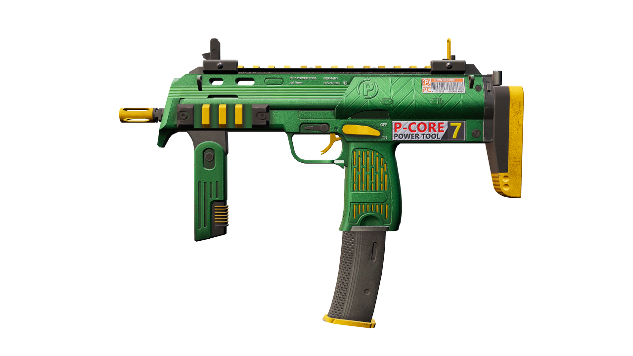 Front view of MP7 | Powercore