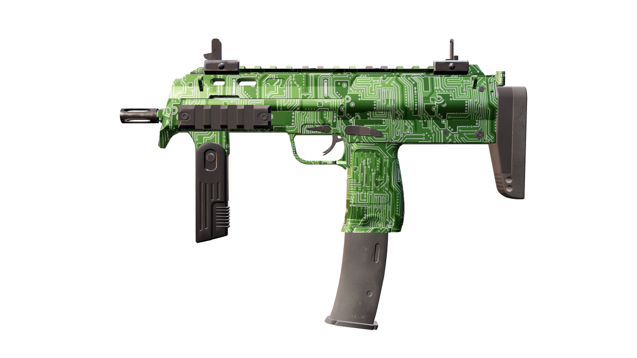 Front view of MP7 | Motherboard