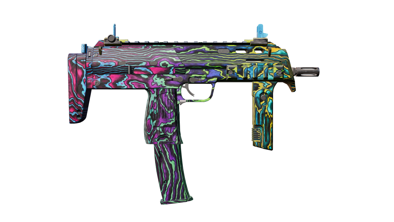 Back view of MP7 | Neon Ply