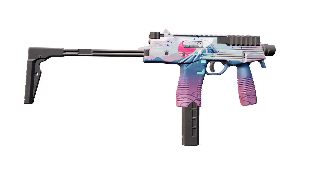 Back view of MP9 | Mount Fuji