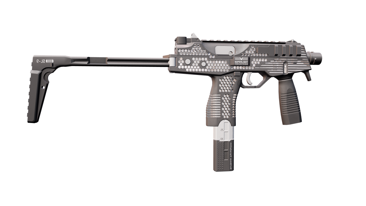 Back view of MP9 | Featherweight