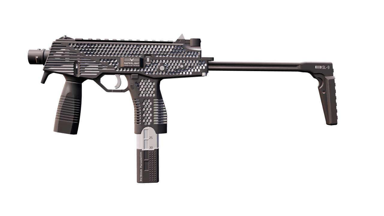 Front view of MP9 | Featherweight