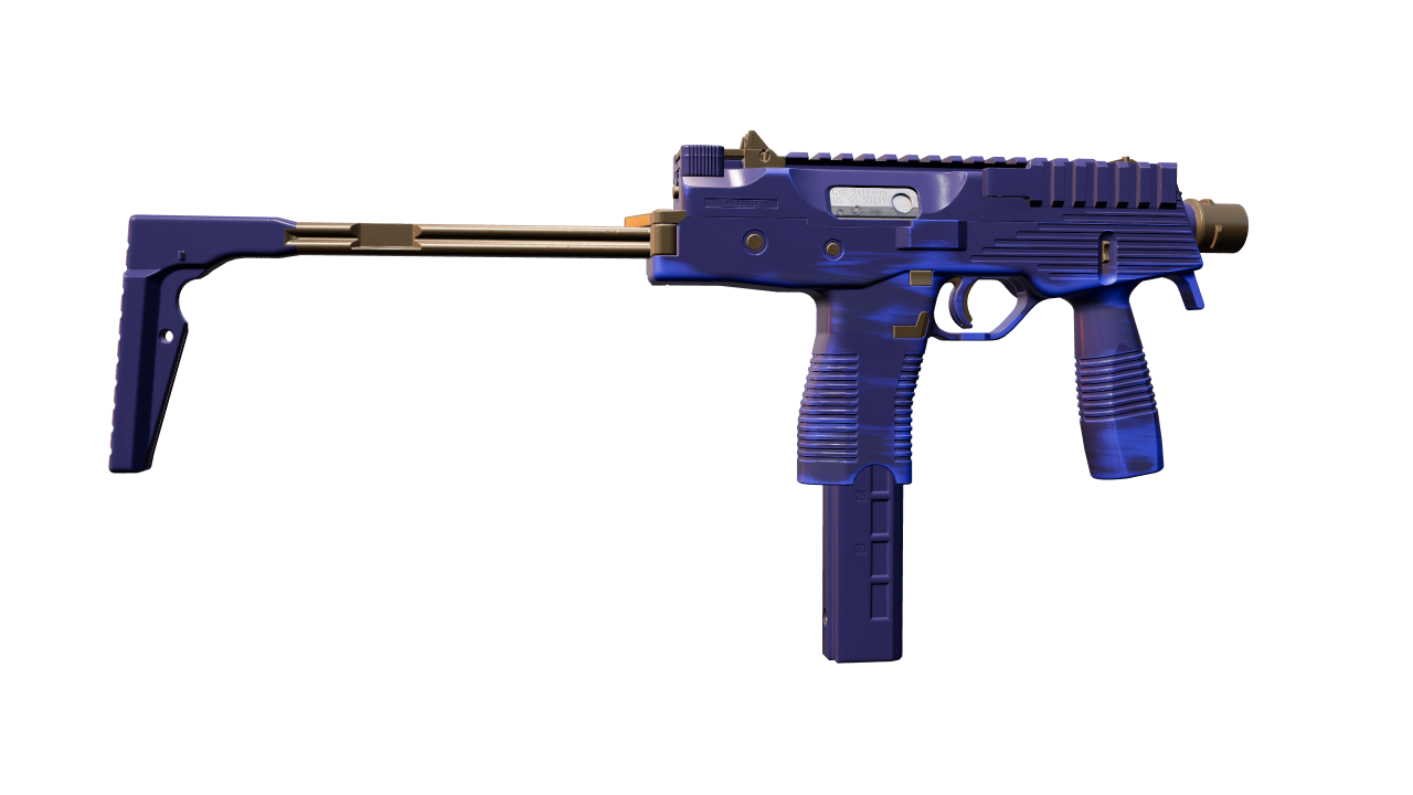Back view of MP9 | Buff Blue