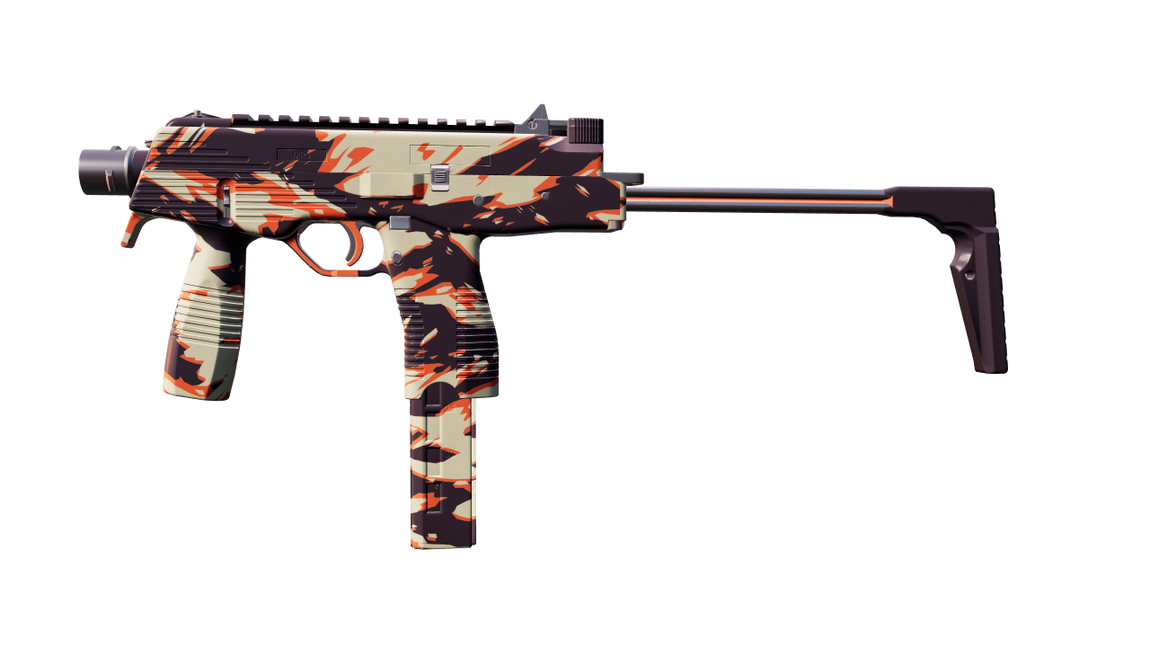 Front view of MP9 | Shredded