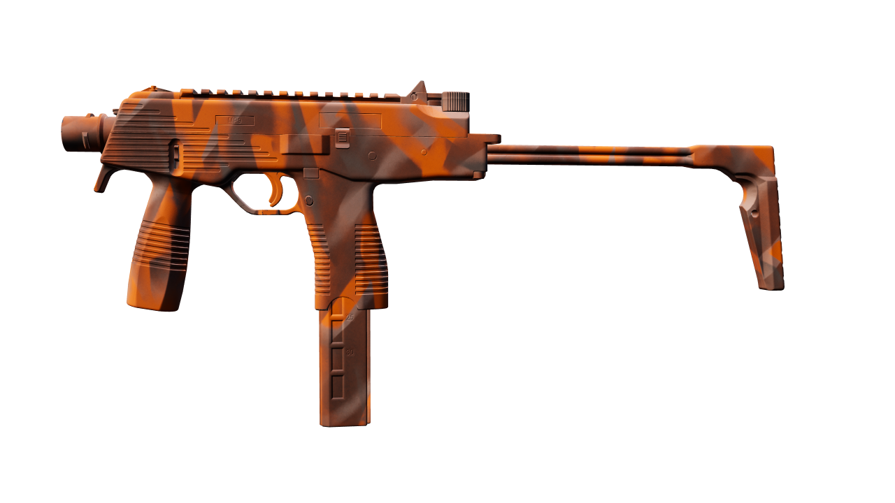 Front view of MP9 | Orange Peel