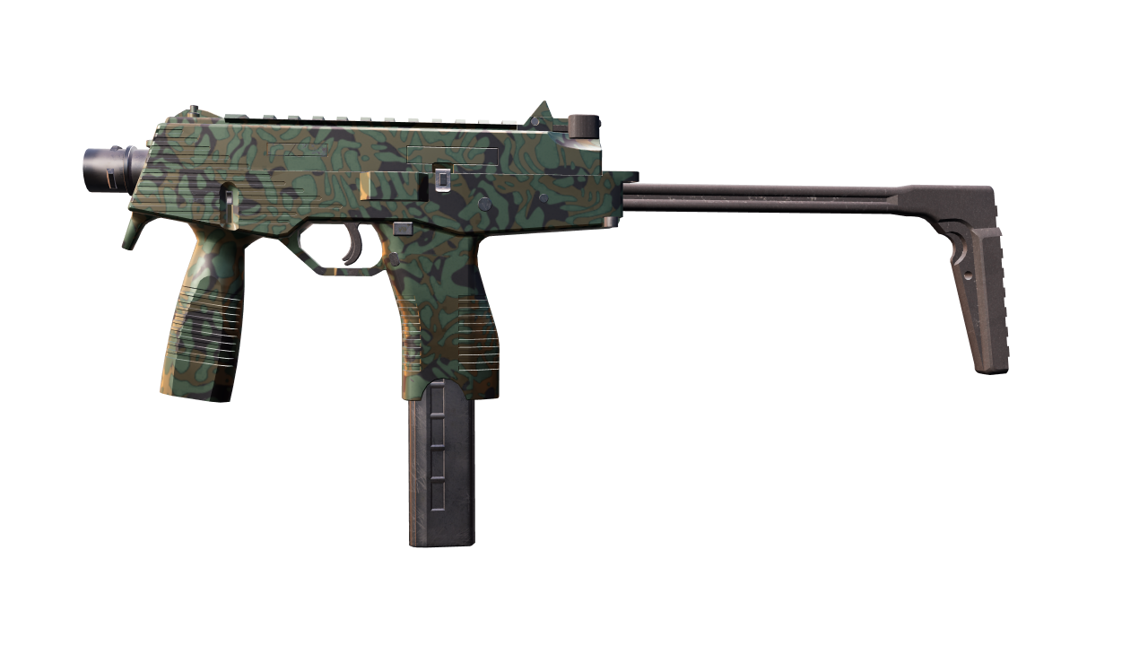 Front view of MP9 | Army Sheen