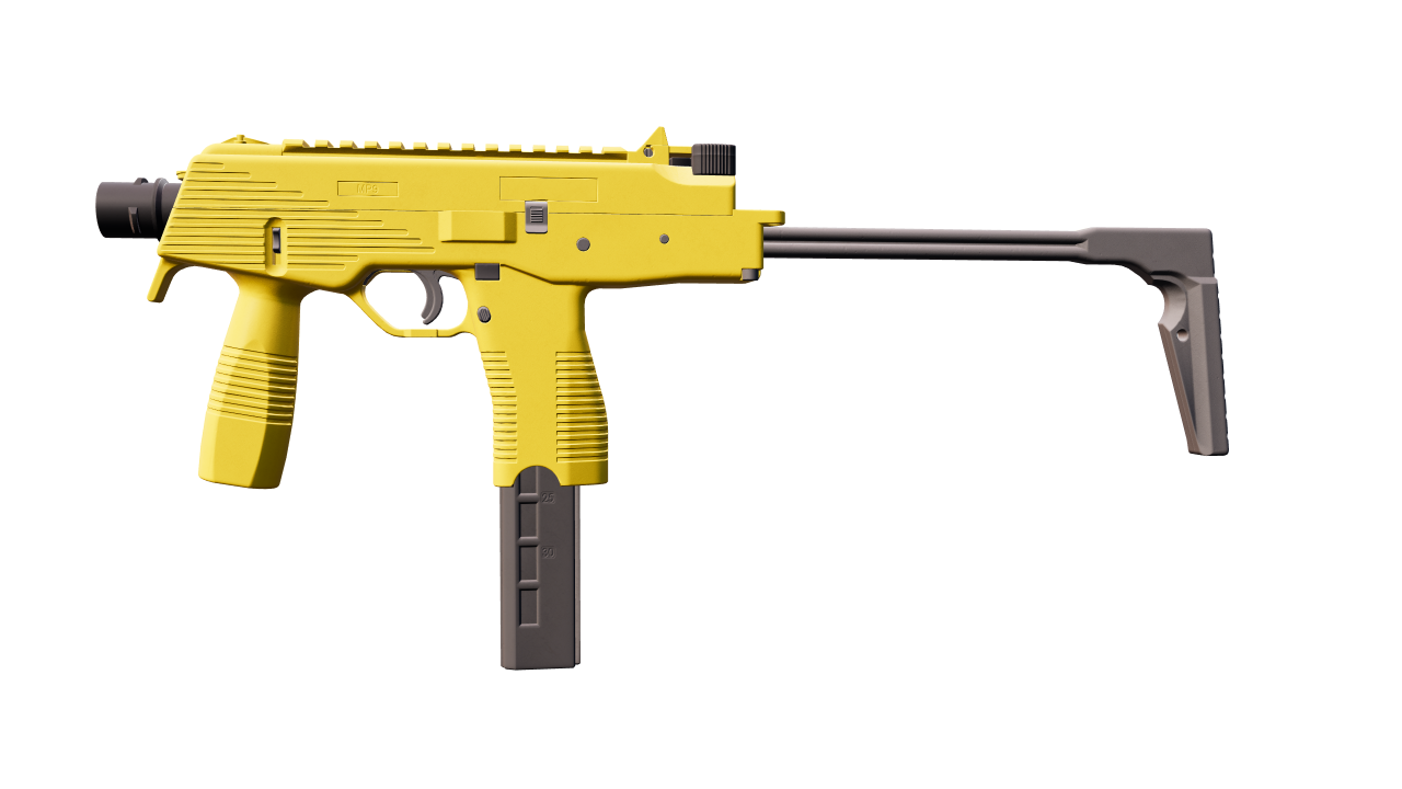 Front view of MP9 | Bulldozer