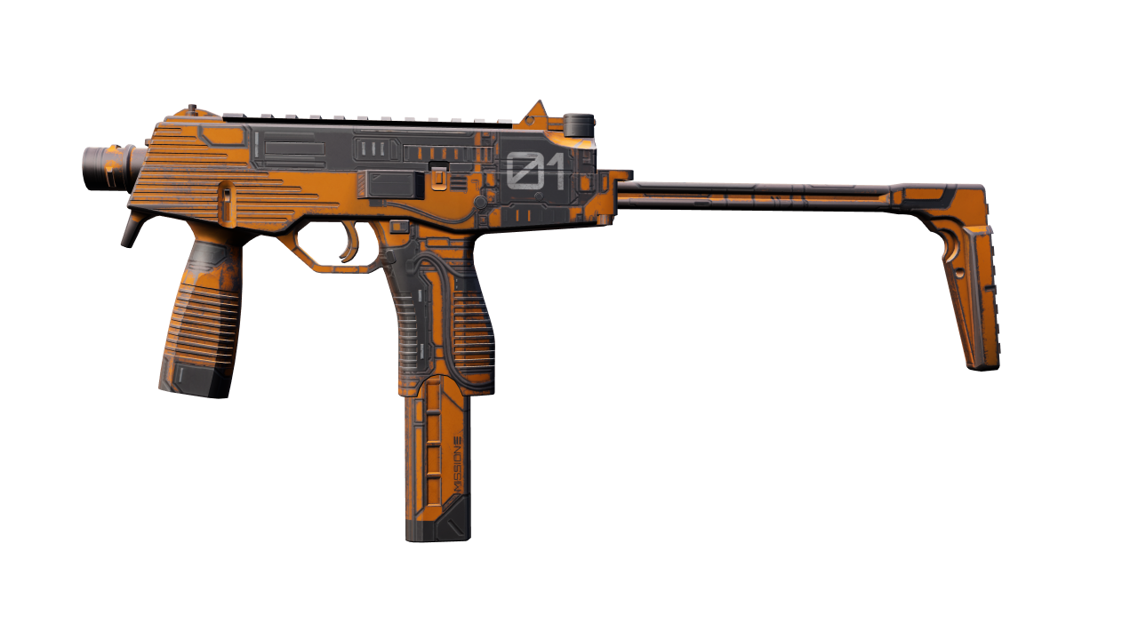 Front view of MP9 | Modest Threat