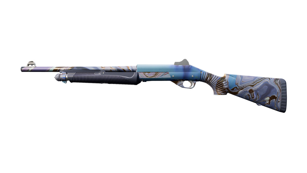 Front view of Nova | Turquoise Pour