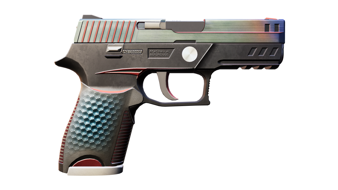 Back view of P250 | Cyber Shell