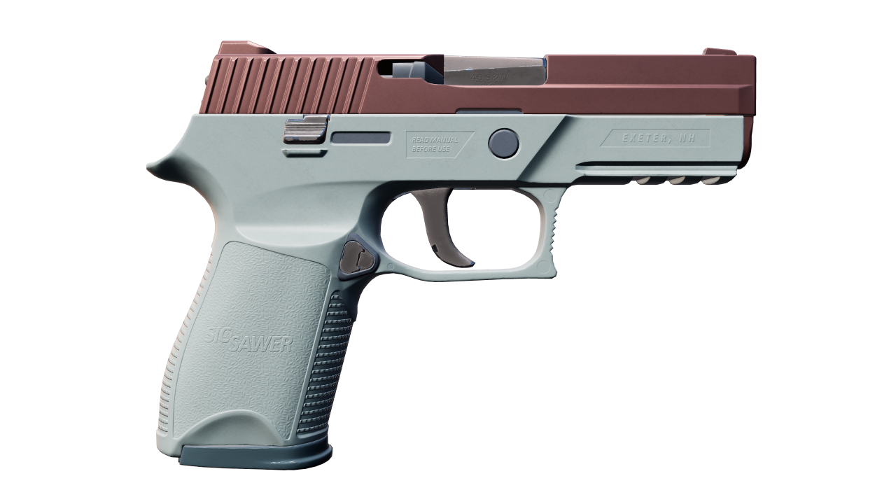 Back view of P250 | Copper Oxide