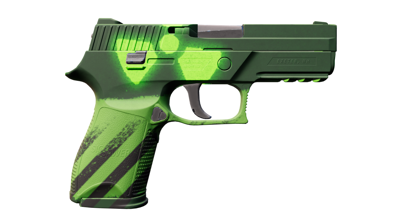 Back view of P250 | Nuclear Threat
