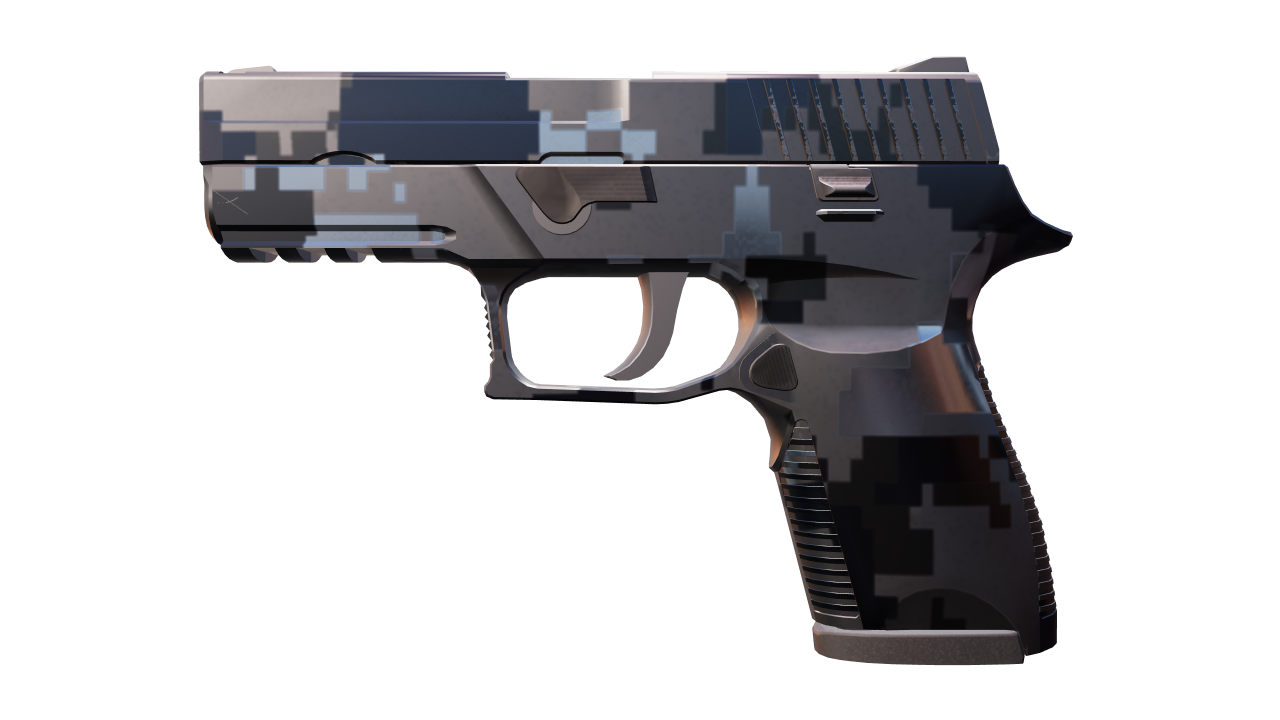 Front view of P250 | Metallic DDPAT