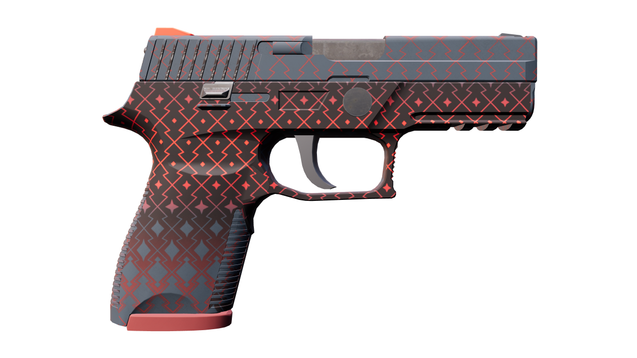 Back view of P250 | Crimson Kimono