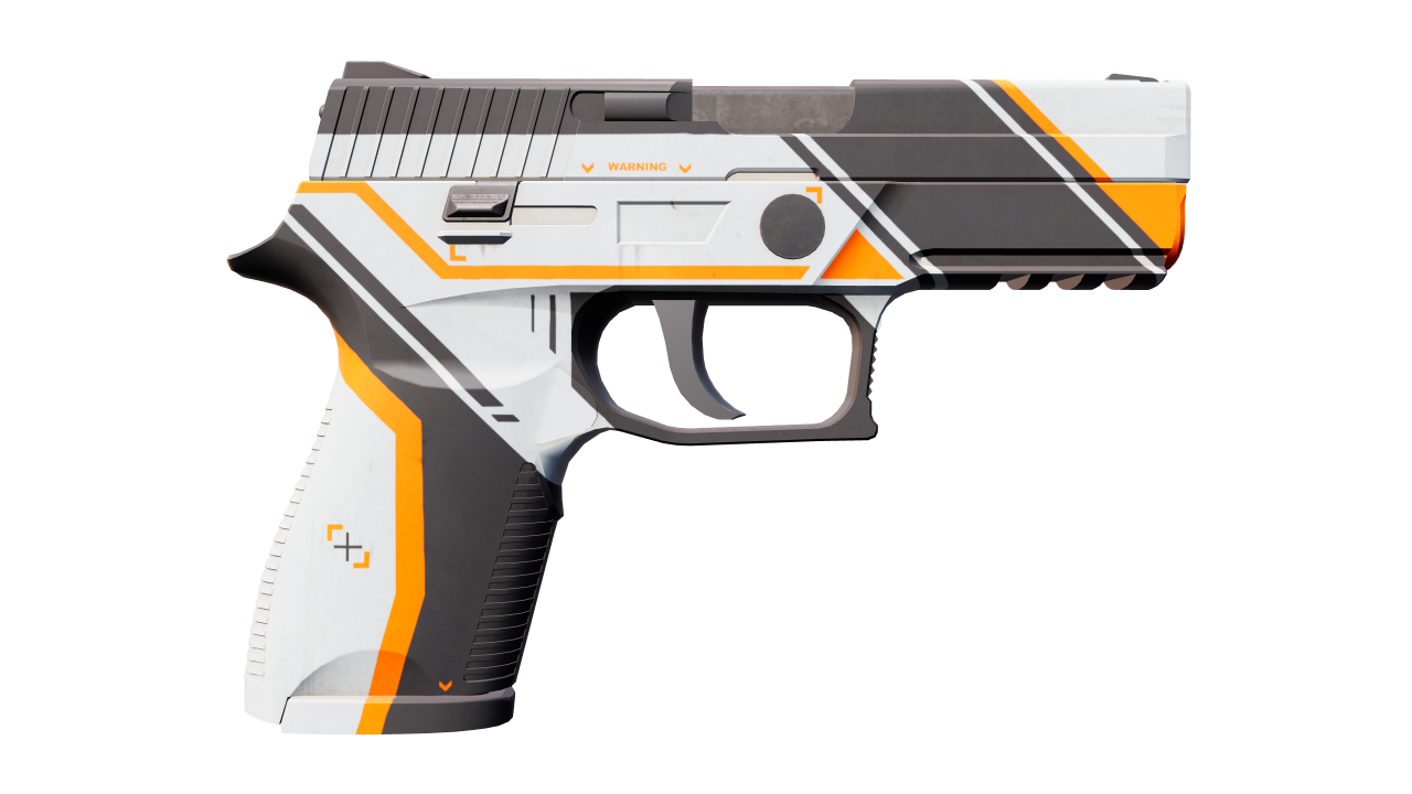 Back view of P250 | Asiimov